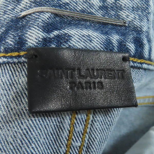 実際に弊社で買取させて頂いたSAINT LAURENT PARIS/サンローランパリ 22SS ウォッシュド加工デニムパンツ 681376 Y35AJ/29の画像 2枚目