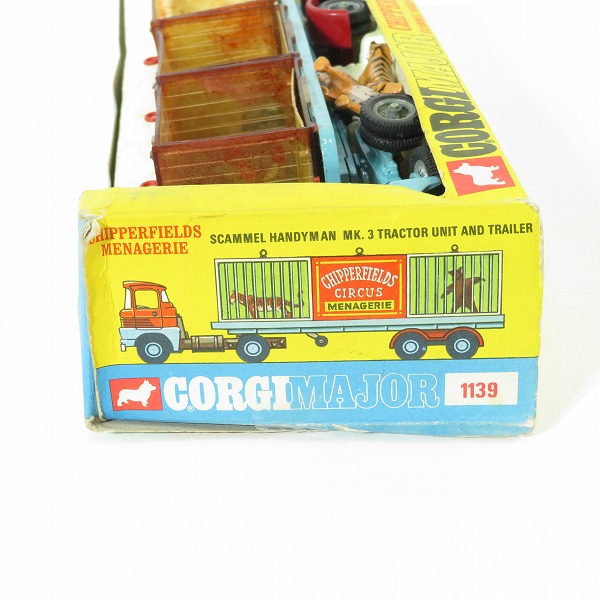 実際に弊社で買取させて頂いたCORGI MAJOR/コーギーメジャー CHIPPERFIELDS MENAGERIE/チッパーフィールド サーカス トレーラー 1139  ミニカーの画像 8枚目