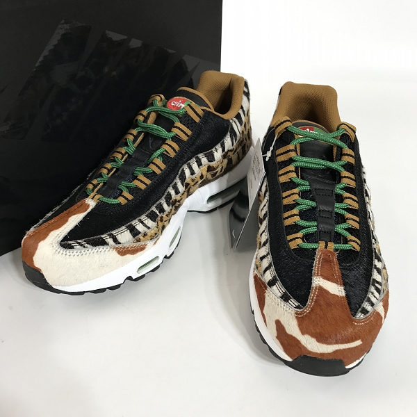 実際に弊社で買取させて頂いた【未使用】NIKE×ATMOS/ナイキ×アトモス AIR MAX 95 OG DLX ANIMAL PACK エアマックス95 AQ0929-200/26.5