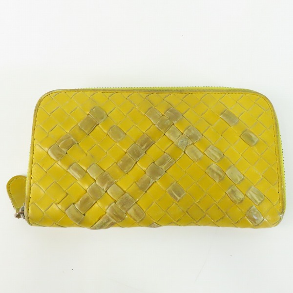 実際に弊社で買取させて頂いたBOTTEGA VENETA/ボッテガヴェネタ イントレチャート/イントレ ラウンドジップ ロングウォレット/長財布