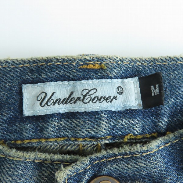 実際に弊社で買取させて頂いたUNDERCOVER/アンダーカバー but beautiful期 64デニム ダメージ加工/クラッシュ デニムパンツ B89-P21/Mの画像 3枚目