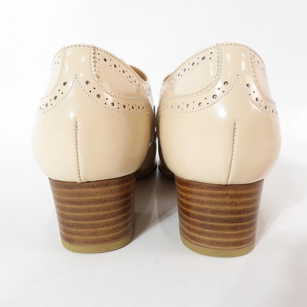 実際に弊社で買取させて頂いたREGAL/リーガル ウイングチップヒールパンプス F80F/24.0 ライトピンクの画像 1枚目