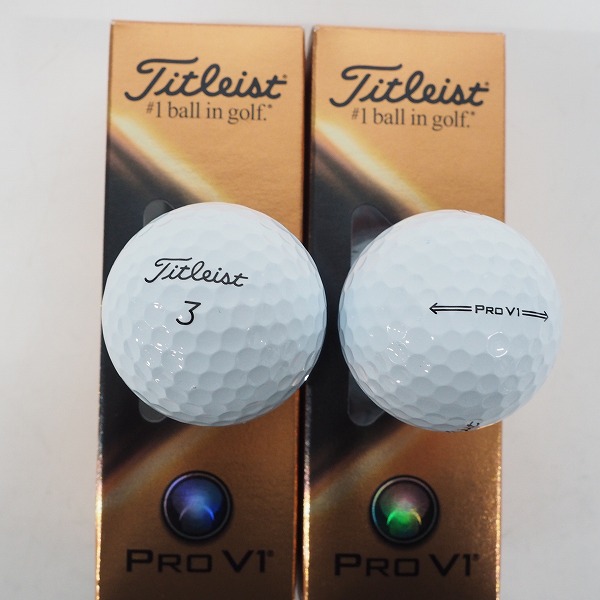 実際に弊社で買取させて頂いた【未使用】Titleist/タイトリスト PRO V1 ゴルフボール ホワイト 2スリーブの画像 1枚目