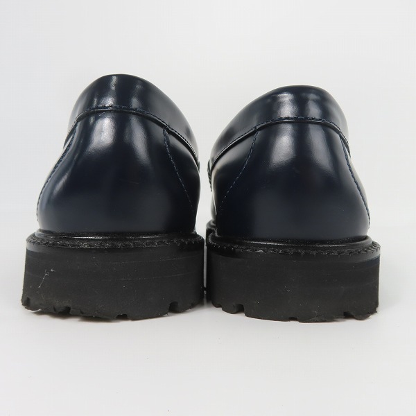 実際に弊社で買取させて頂いたFRED PERRY×G.H.BASS/フレッドペリー×ジーエイチバス weejuns/ウィージャンズ レザー コインローファー SB8070/UK6の画像 1枚目