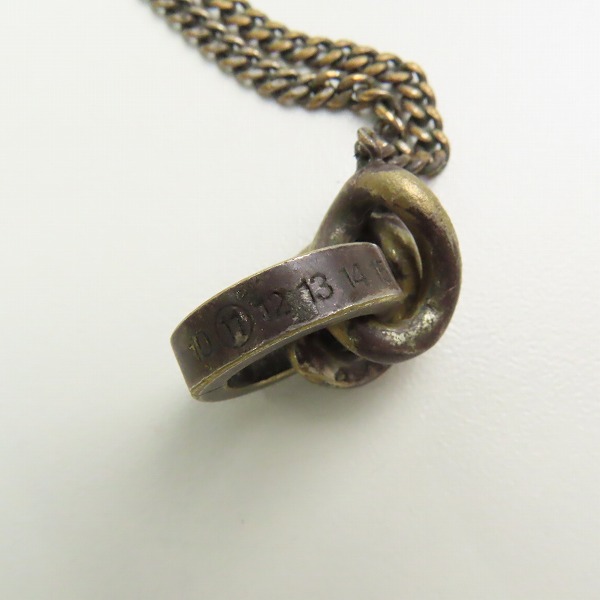 実際に弊社で買取させて頂いたMaison Martin Margiela/メゾンマルタンマルジェラ MM11 チャーム ネックレスの画像 6枚目