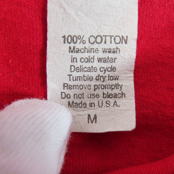 実際に弊社で買取させて頂いたHARLEY DAVIDSON/ハーレーダビッドソン プリント Tシャツ レッド/Mの画像 3枚目