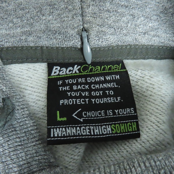 実際に弊社で買取させて頂いたBack Channel/バックチャンネル ハーフボタン プルオーバー パーカー/Lの画像 2枚目