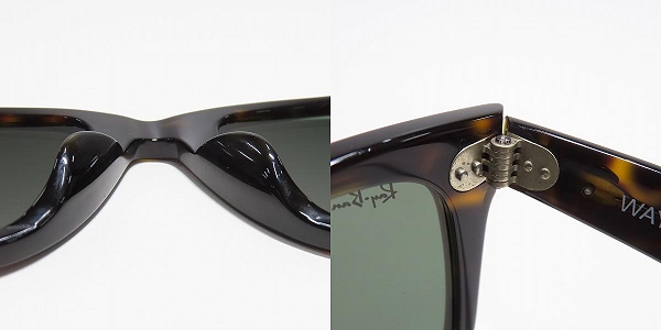 実際に弊社で買取させて頂いたRay-Ban/レイバン WAYFARER/ウェイファーラーサングラス/アイウェア RB2140-F 902の画像 4枚目