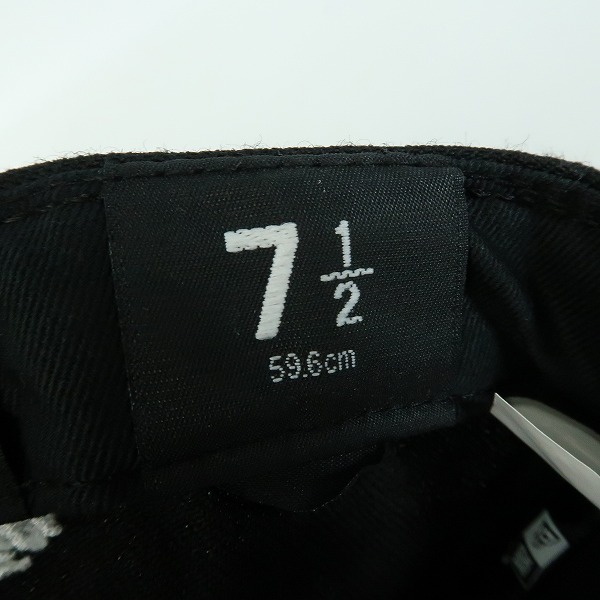 実際に弊社で買取させて頂いたSTUSSY×NEW ERA/ステューシー×ニューエラ ベースボールキャップ/帽子 7-1/2の画像 5枚目