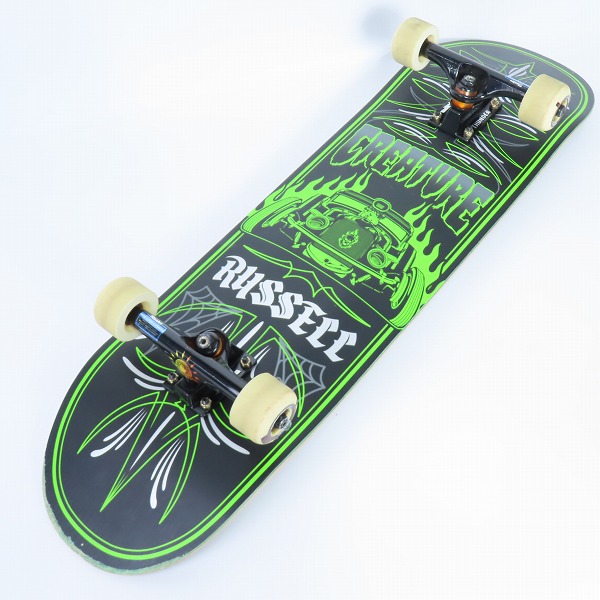実際に弊社で買取させて頂いたCREATURE/クリーチャー VX RUSSELL TO THE GRAVE THUNDERトラック スケートボード/スケボー コンプリートデッキ