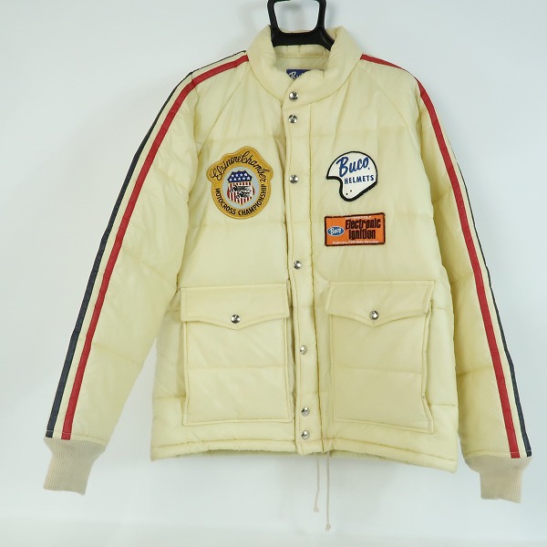 実際に弊社で買取させて頂いたTHE REAL McCOY'S/ザリアルマッコイズ フライトジャケット 中綿ジャケット クリーム/L