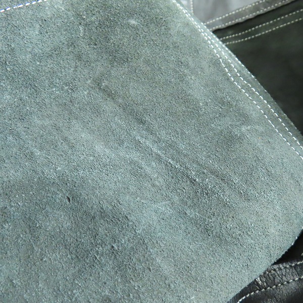 実際に弊社で買取させて頂いたBACKLASH/バックラッシュ ダブルショルダー カウレザー ステッチデザイン シングルライダースジャケット 935-02/1(S)の画像 7枚目