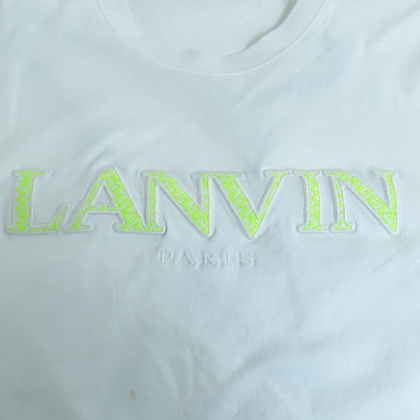 実際に弊社で買取させて頂いたLANVIN/ランバン フロントロゴ 刺繍 半袖 Tシャツ/2XLの画像 6枚目
