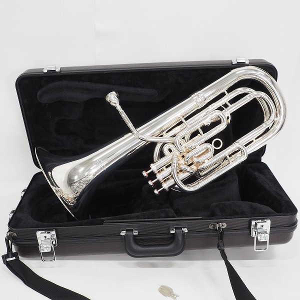 実際に弊社で買取させて頂いた★YAMAHA/ヤマハ NEO YBH-831S バリトン 3ピストン 銀メッキ仕上 ハードケース付