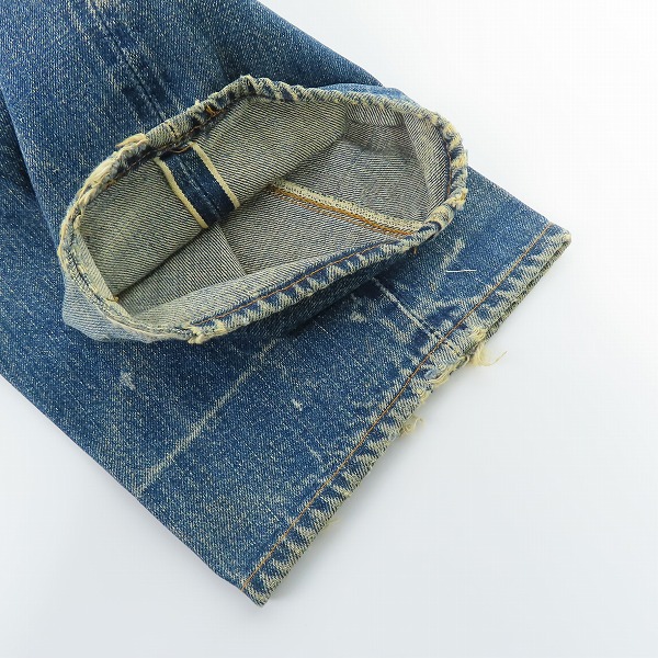 実際に弊社で買取させて頂いたLevis/リーバイス 501 ヴィンテージ 66前期 刻印6 スモールe ボタンフライ デニムパンツの画像 8枚目