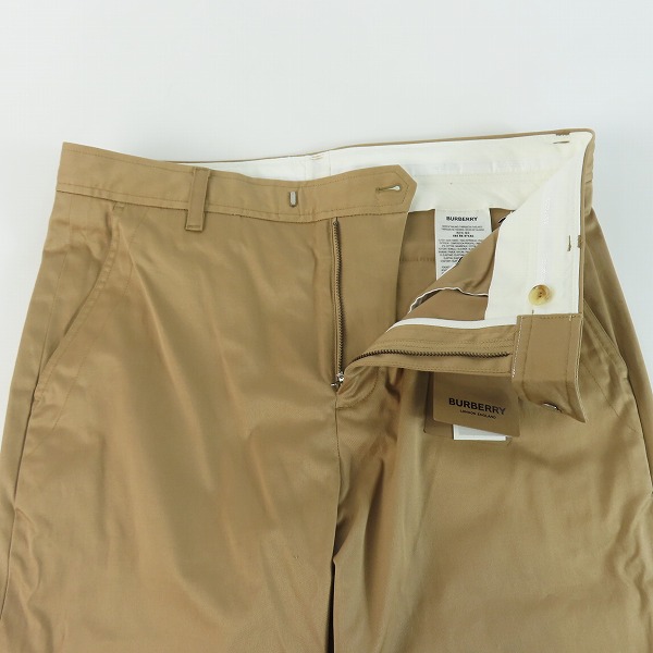 実際に弊社で買取させて頂いた【未使用/JPタグ】Burberry/バーバリー 20SS embroidered-logo Tailored Trousers/トラウザーパンツ 8055173/48の画像 2枚目