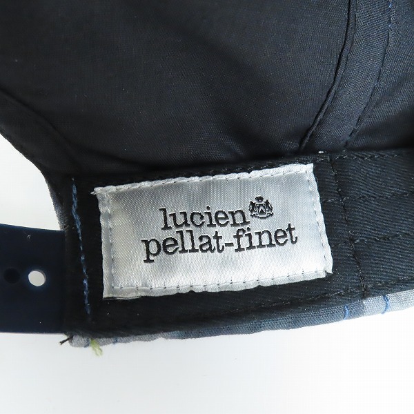 実際に弊社で買取させて頂いたlucien pellat-finet/ルシアンペラフィネ スカルメタル ブリーチ柄 5パネルキャップ/FREEの画像 6枚目
