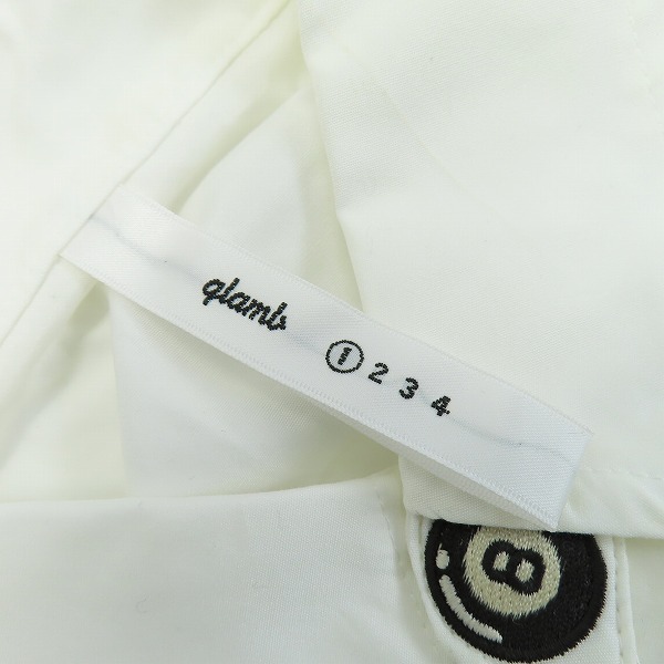 実際に弊社で買取させて頂いたglamb/グラム Pool SH プールシャツ ビリヤードボダン ホワイト GB14SM/SH06 1の画像 2枚目