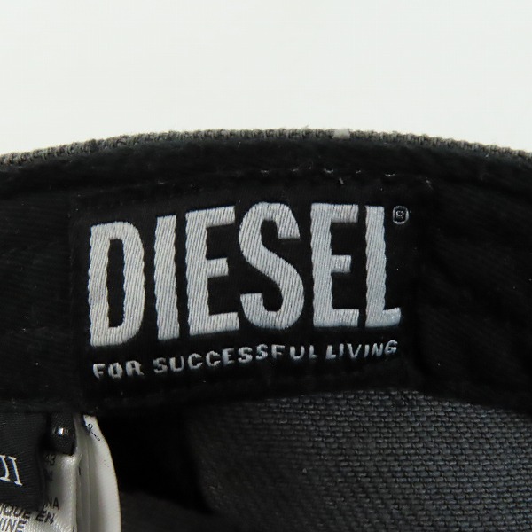 実際に弊社で買取させて頂いたDIESEL/ディーゼル ウォッシュドデニムキャップ ロゴ刺繍 c-lib-4/2の画像 3枚目