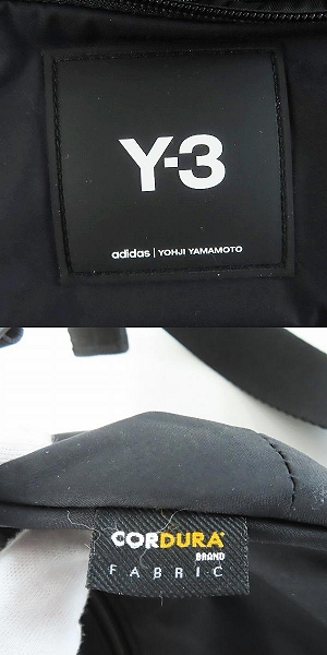 実際に弊社で買取させて頂いたY-3/ワイスリー Yohji Yamamoto×adidas/ヨウジヤマモト×アディダス スクエアロゴパッチ ボディバッグ HD3326の画像 5枚目