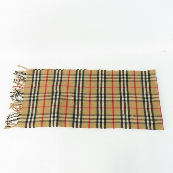 実際に弊社で買取させて頂いたBurberry's/バーバリーズ ノヴァチェックマフラー カシミア100%の画像 1枚目