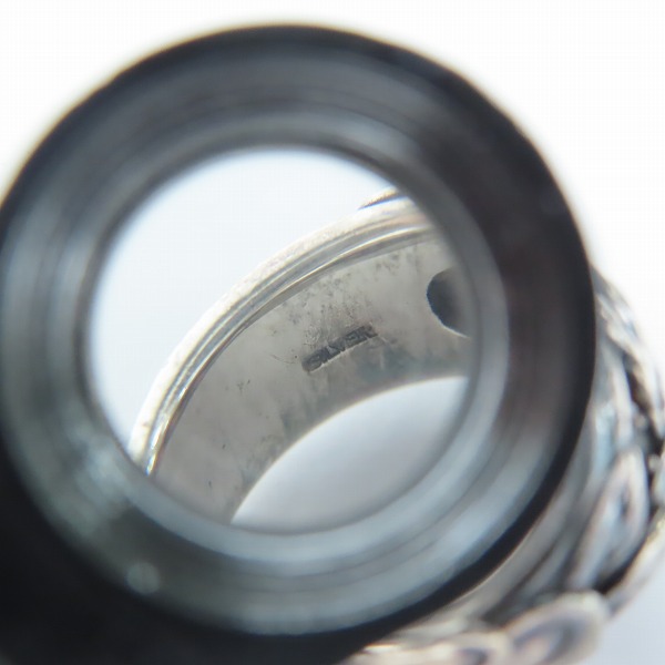 実際に弊社で買取させて頂いたBloodyMary/ブラッディマリー Lava/ラヴァ/溶岩 リング w/ガーネット 17号の画像 7枚目