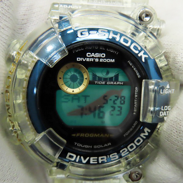 実際に弊社で買取させて頂いたG-SHOCK/Gショック LOVE THE SEA AND THE EARTH 25周年記念 イルクジ フロッグマン GF-8251K-7JRの画像 5枚目