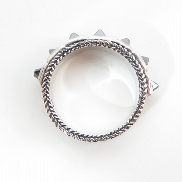 実際に弊社で買取させて頂いたLION HEART/ライオンハート スタッズ リング/15号の画像 5枚目