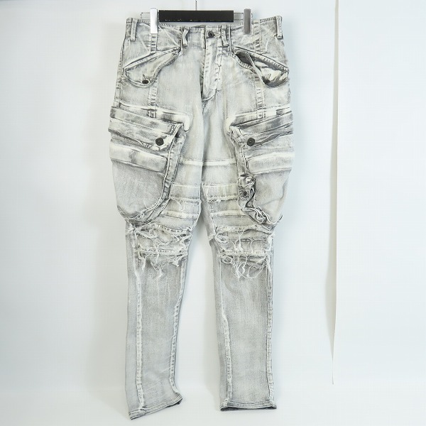 実際に弊社で買取させて頂いたJULIUS/ユリウス 23SS 10.5oz ストレッチデニム ガスマスク ウォッシュ スキニーパンツ 819PAM5-PL/1