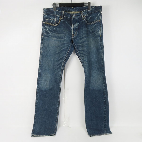 実際に弊社で買取させて頂いたHYSTERIC GLAMOUR/ヒステリックグラマー DEEP BLUE 加工 スタッズ デニムパンツ 0203AP06/34