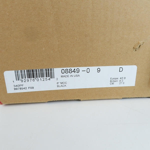 実際に弊社で買取させて頂いたRED WING/レッドウィング 6inch CLASSIC MOC TOE/6インチ クラシック モック トゥ ワークブーツ 8849/9Dの画像 8枚目