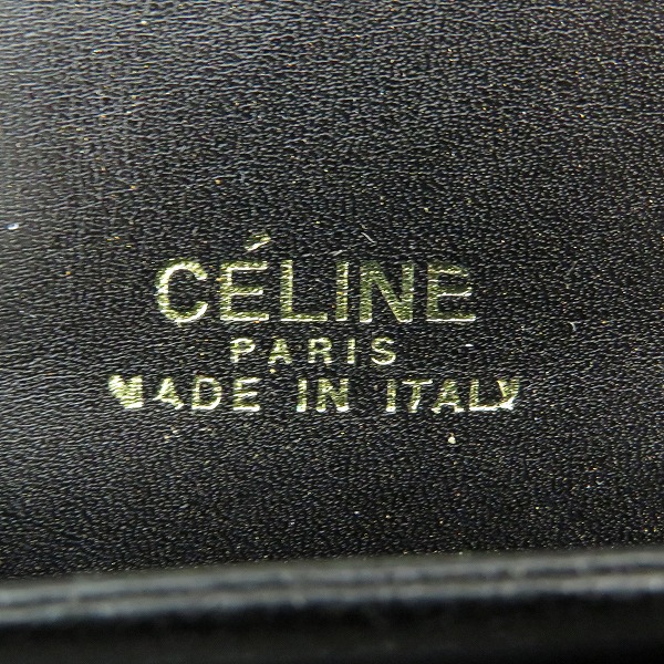 実際に弊社で買取させて頂いたCELINE/セリーヌ オールド 馬車金具 レザーショルダーバッグの画像 7枚目