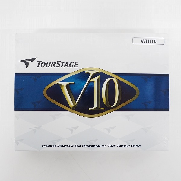 実際に弊社で買取させて頂いた【未使用】BRIDGESTONE/ブリヂストン TOUR STAGE/ツアーステージ V10 ゴルフボール WHITE/ホワイト 1ダース の画像 2枚目