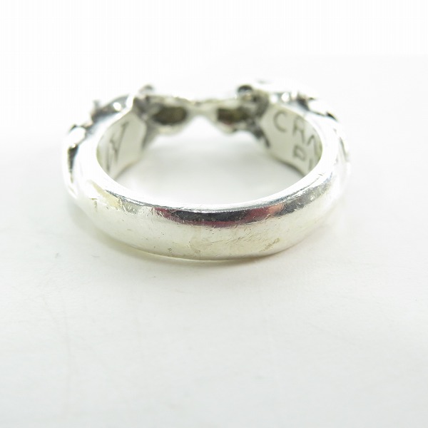 実際に弊社で買取させて頂いたCRAZY PIG/クレイジーピッグ 2スカル チューダー リング 17.5号の画像 3枚目