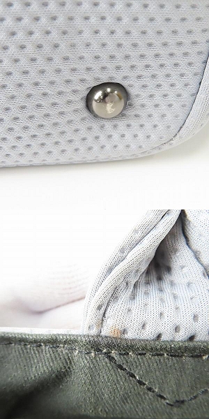 実際に弊社で買取させて頂いたHYDROGEN/ハイドロゲン ロゴチャーム付 ハンドバッグ グレーの画像 9枚目