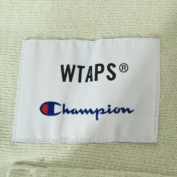 実際に弊社で買取させて頂いたWTAPS×Champion/ダブルタップス×チャンピオン REVERSE WEAVE パーカー/Mの画像 4枚目