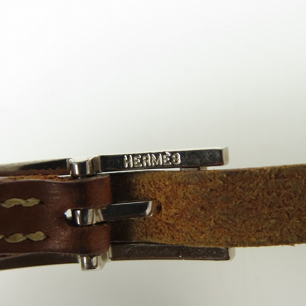 実際に弊社で買取させて頂いたHERMES/エルメス アピ レザー ロングブレスレット/チョーカーの画像 7枚目