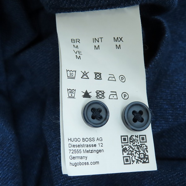 実際に弊社で買取させて頂いたHUGO BOSS/ヒューゴボス コットンニット長袖シャツ REGULAR FIT/レギュラーフィット/Mの画像 4枚目