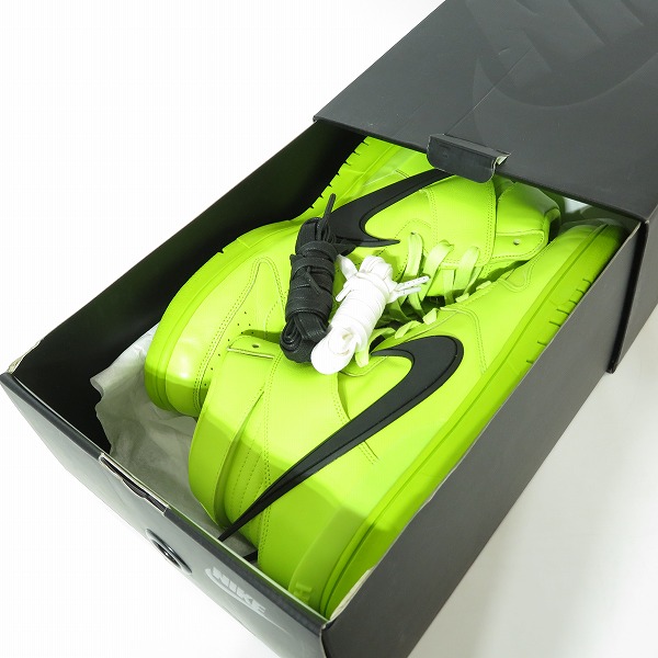 実際に弊社で買取させて頂いたNIKE×AMBUSH/ナイキ×アンブッシュ DUNK HIGH "FLASH LIME" ダンクハイ フラッシュライム CU7544-300/30の画像 8枚目