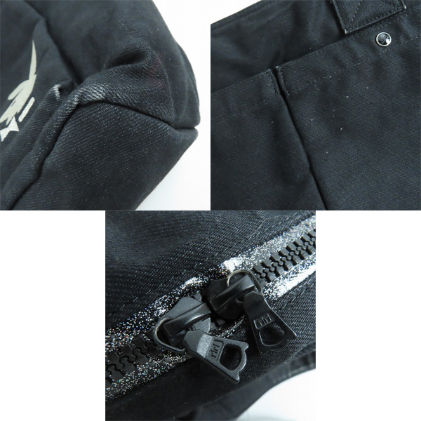 実際に弊社で買取させて頂いたmastermind JAPAN×PLAYBOY/マスターマインドジャパン×プレイボーイトートバッグの画像 8枚目