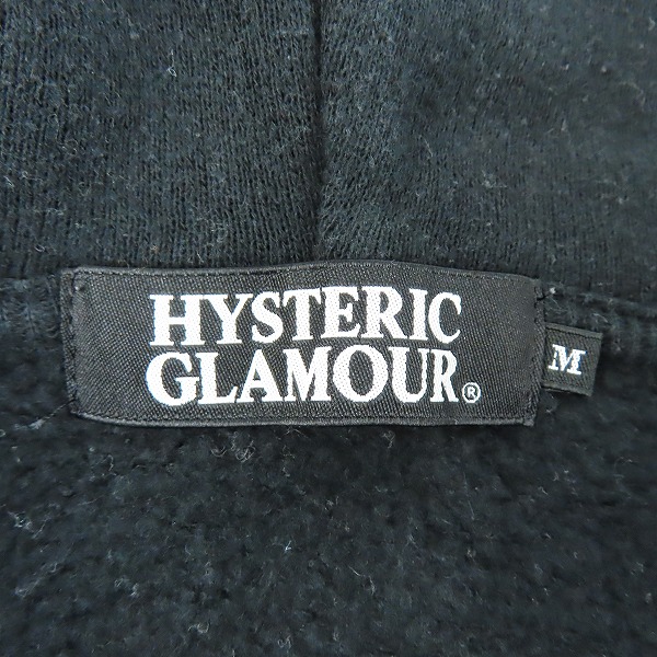 実際に弊社で買取させて頂いたHYSTERIC GLAMOUR/ヒステリックグラマー バイクガール プリント ジップアップ パーカー 0293CF04/Mの画像 2枚目