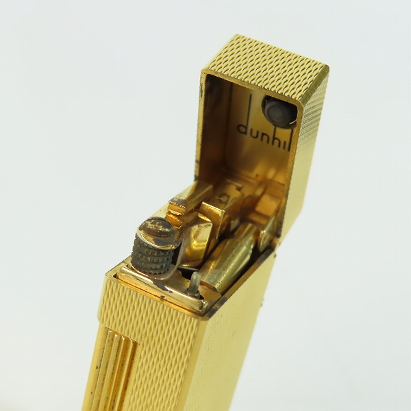 実際に弊社で買取させて頂いたdunhill/ダンヒル サイドローラー ガスライター ゴールドの画像 4枚目
