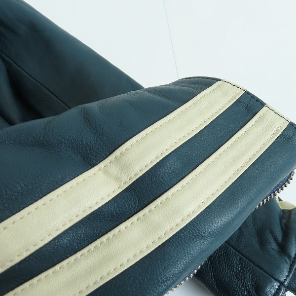 実際に弊社で買取させて頂いたHYSTERIC GLAMOUR/ヒステリックグラマー 2ライン シングルレザージャケット/02203LB02/Mの画像 7枚目