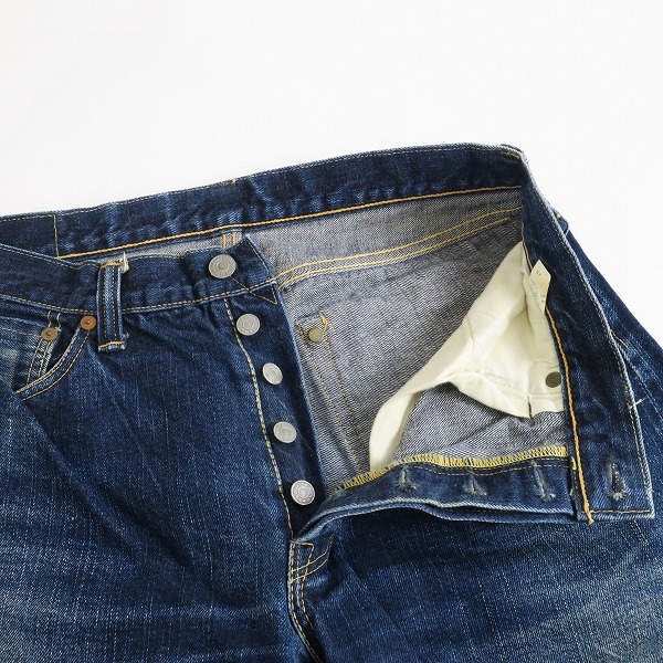 実際に弊社で買取させて頂いたTHE FLAT HEAD/フラットヘッド ボタンフライ デニムパンツ Lot.3005 /W34 L36の画像 2枚目