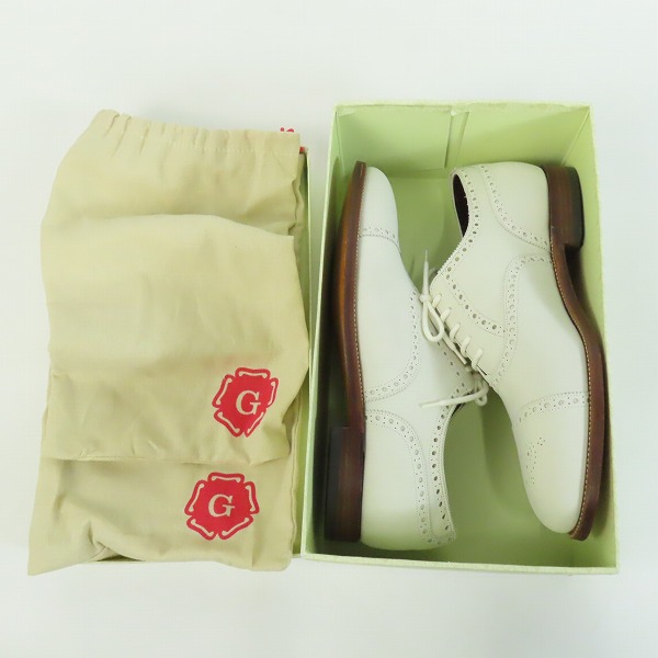 実際に弊社で買取させて頂いたGRENSON/グレンソン ストレートチップ ドレスシューズ 33749/548 8.5Fの画像 8枚目