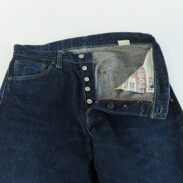 実際に弊社で買取させて頂いた【難あり】SUGARCANE/シュガーケーン  ハワイ砂糖黍 デニム SC40100/W33の画像 2枚目