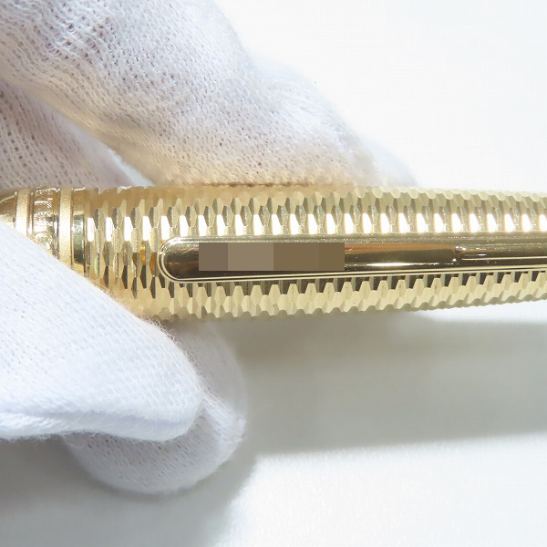 実際に弊社で買取させて頂いたMONT BLANC/モンブラン マイスターシュテュック ジオメトリー ソリテール ボールペン シャンパンゴールド の画像 7枚目