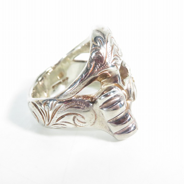 実際に弊社で買取させて頂いたLION HEART/ライオンハート スカルリング/15号の画像 4枚目