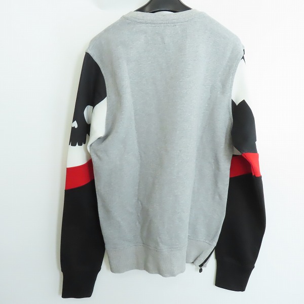 実際に弊社で買取させて頂いたHYDROGEN/ハイドロゲン 袖切替 サイドジップ スウェットトレーナー Mの画像 1枚目