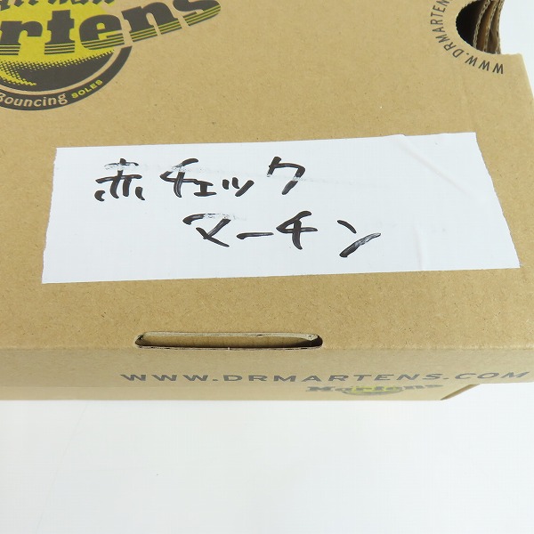 実際に弊社で買取させて頂いたDr.Martens/ドクターマーチン ZIP チェック 3ホール ブーツ 1461/UK7の画像 7枚目